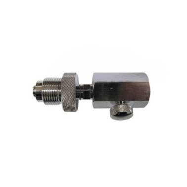 Conector de carga Nitrox 26x200 con purga 1/4" BSP hembra
