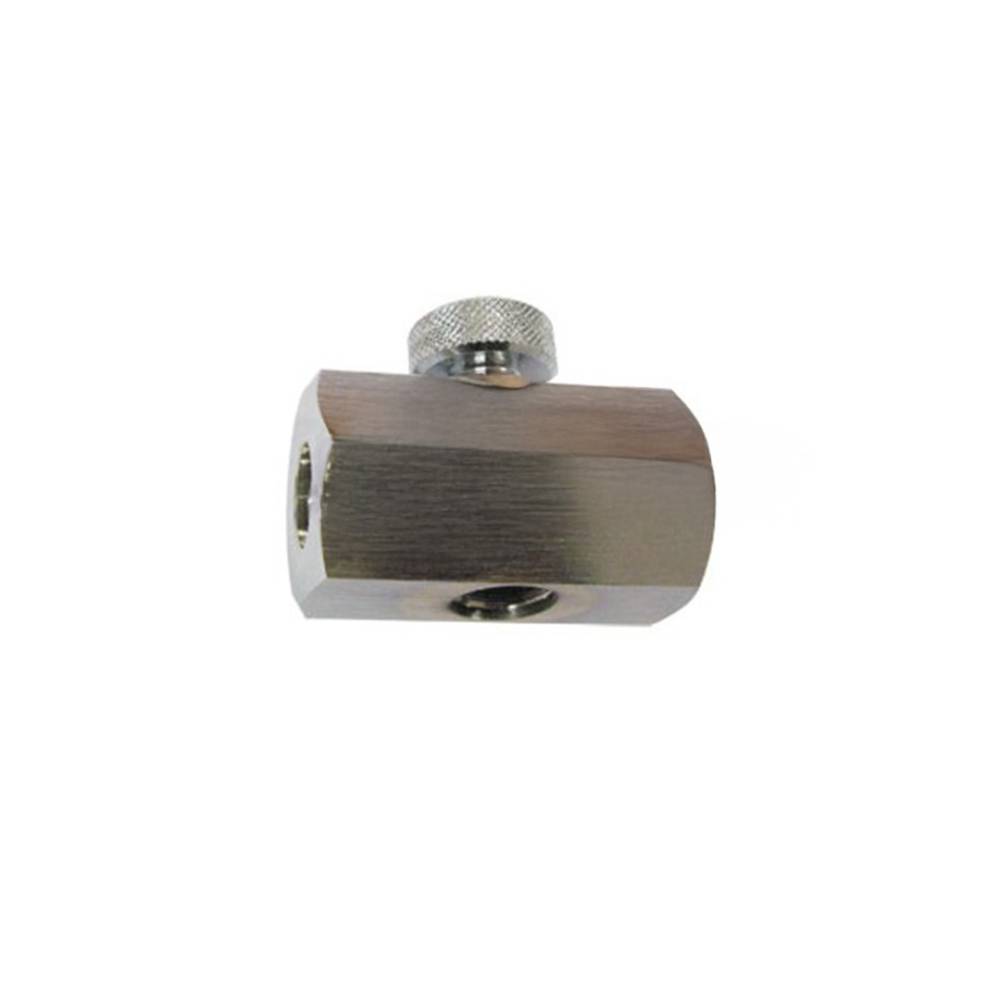 Bloque de 3 vías 1/4" BSP hembra con purga