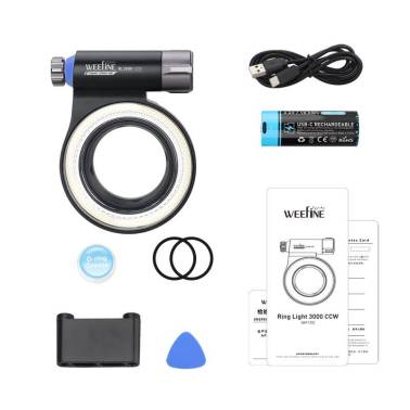 Flash annulaire LED RL3000 WEEFINE - Contenu
