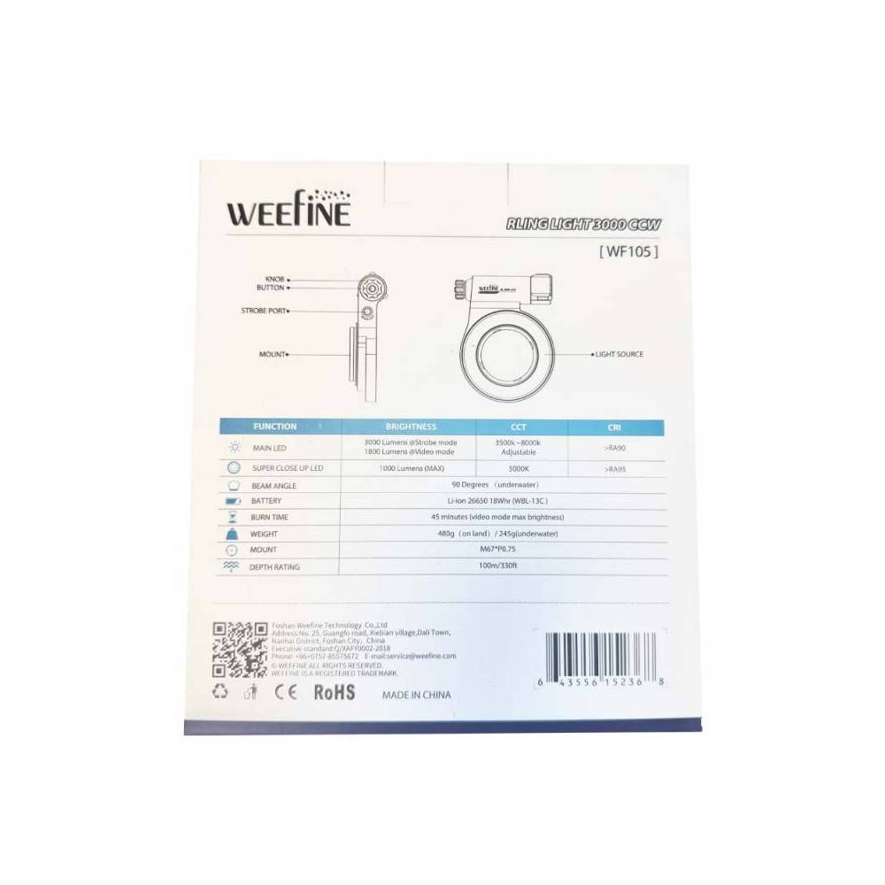 Flash annulaire LED RL3000 WEEFINE