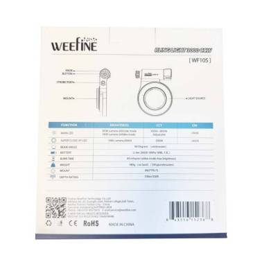 Flash annulaire LED RL3000 WEEFINE - Boite dos