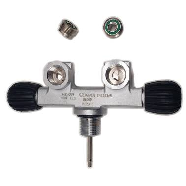 Double inline valve DIN 230 bar S.o.S
