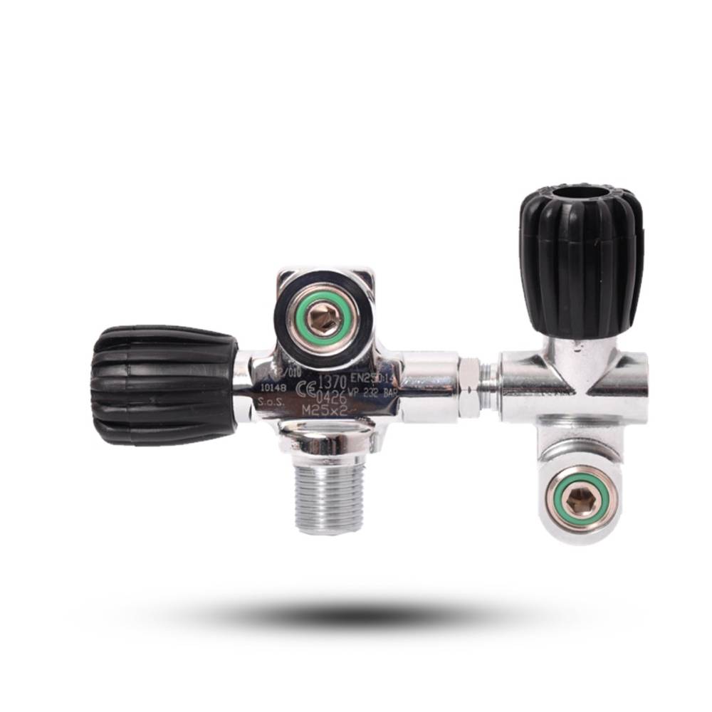 Left internal double modular valve DIN 230 bar S.o.S