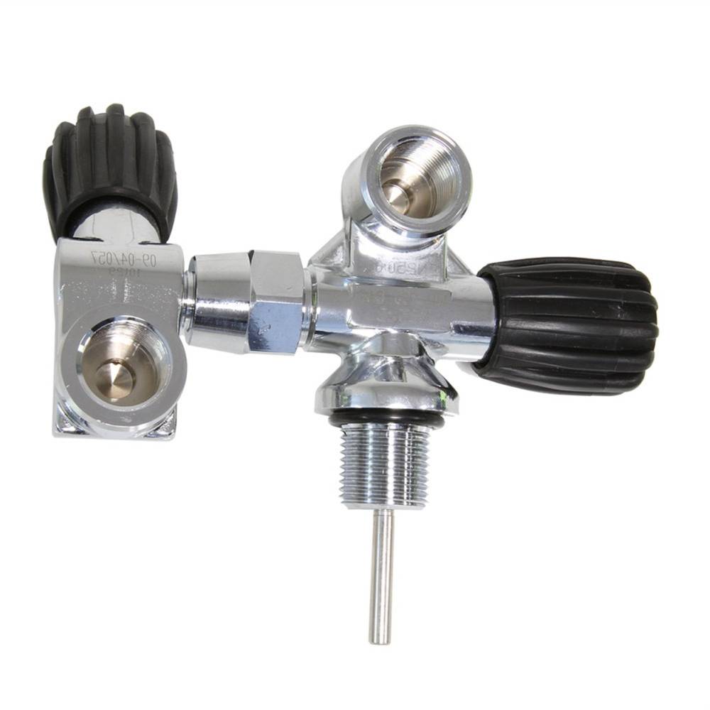 Double modular right external valve DIN 300 bar S.o.S