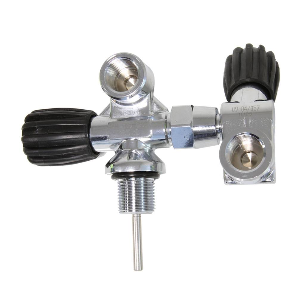 Double modular left external valve DIN 300 bar S.o.S