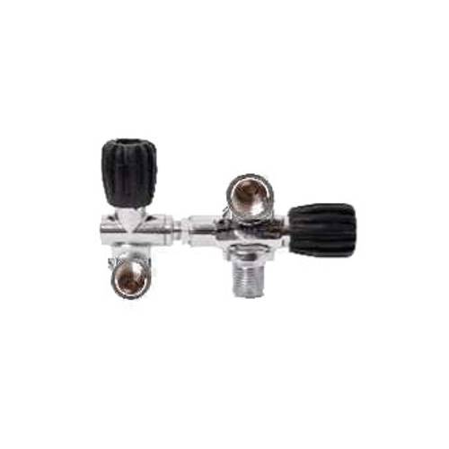 Double modular right internal valve DIN 300 bar S.o.S