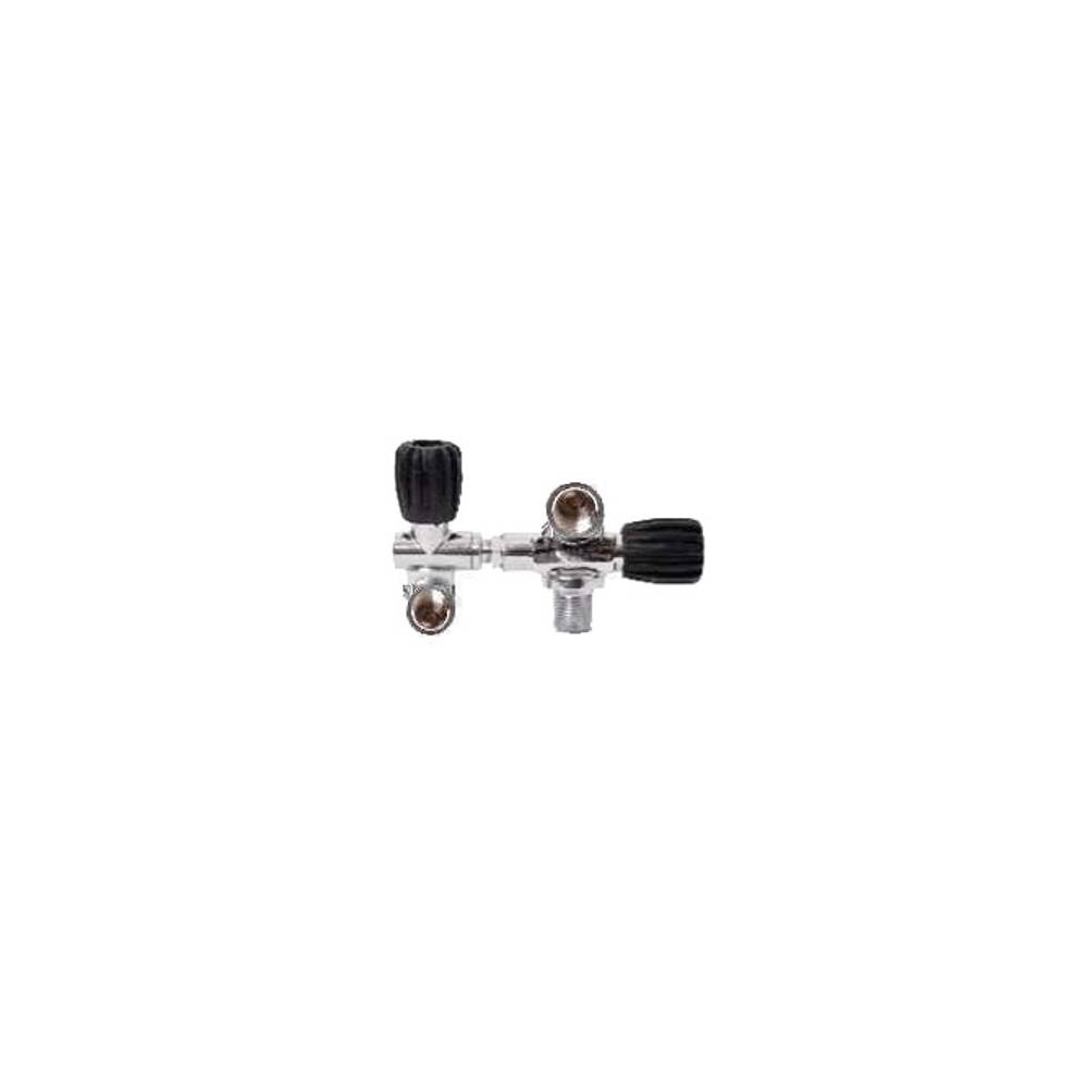 Double modular right internal valve DIN 300 bar S.o.S