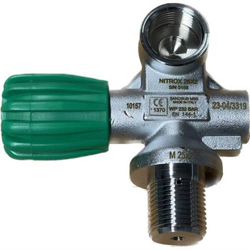 Robinet Nitrox mono gauche 230 BAR S.o.S
