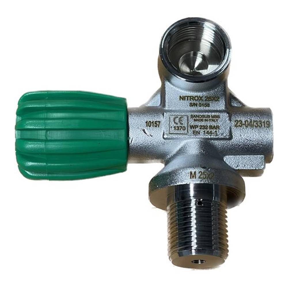 Válvula Nitrox mono izquierda 230 BAR S.o.S