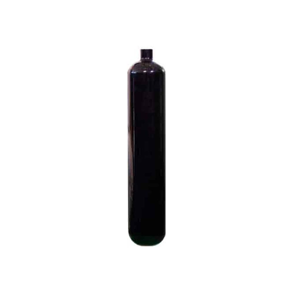 Botella de buceo de acero 3L largo negro 230 bar