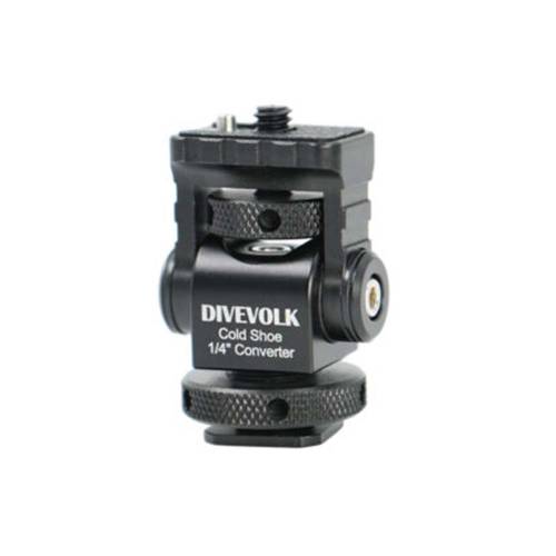 Adaptador zapata flash a 1/4″ DIVEVOLK