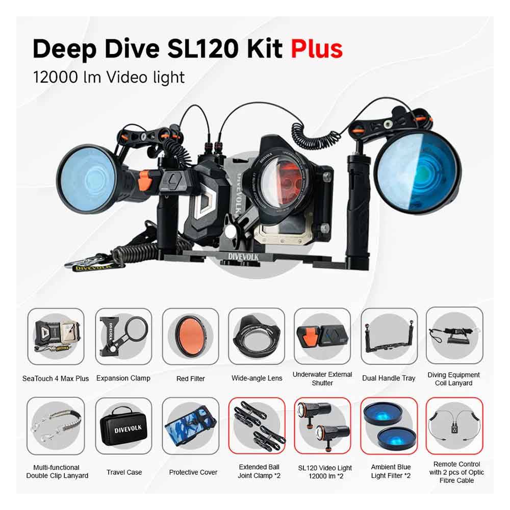 Deep diving pack SL120 plus SeaTouch 4 Max PLUS DIVEVOLK