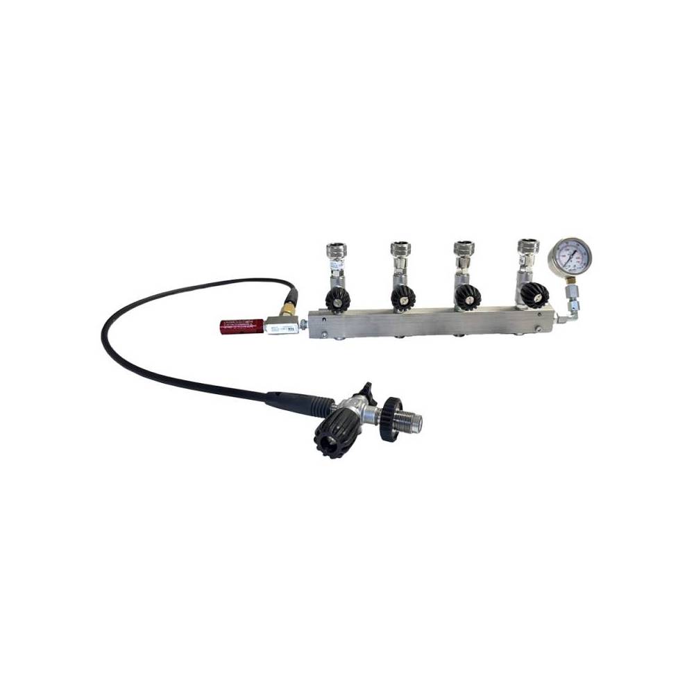 4-outlet filling ramp for sport shooting