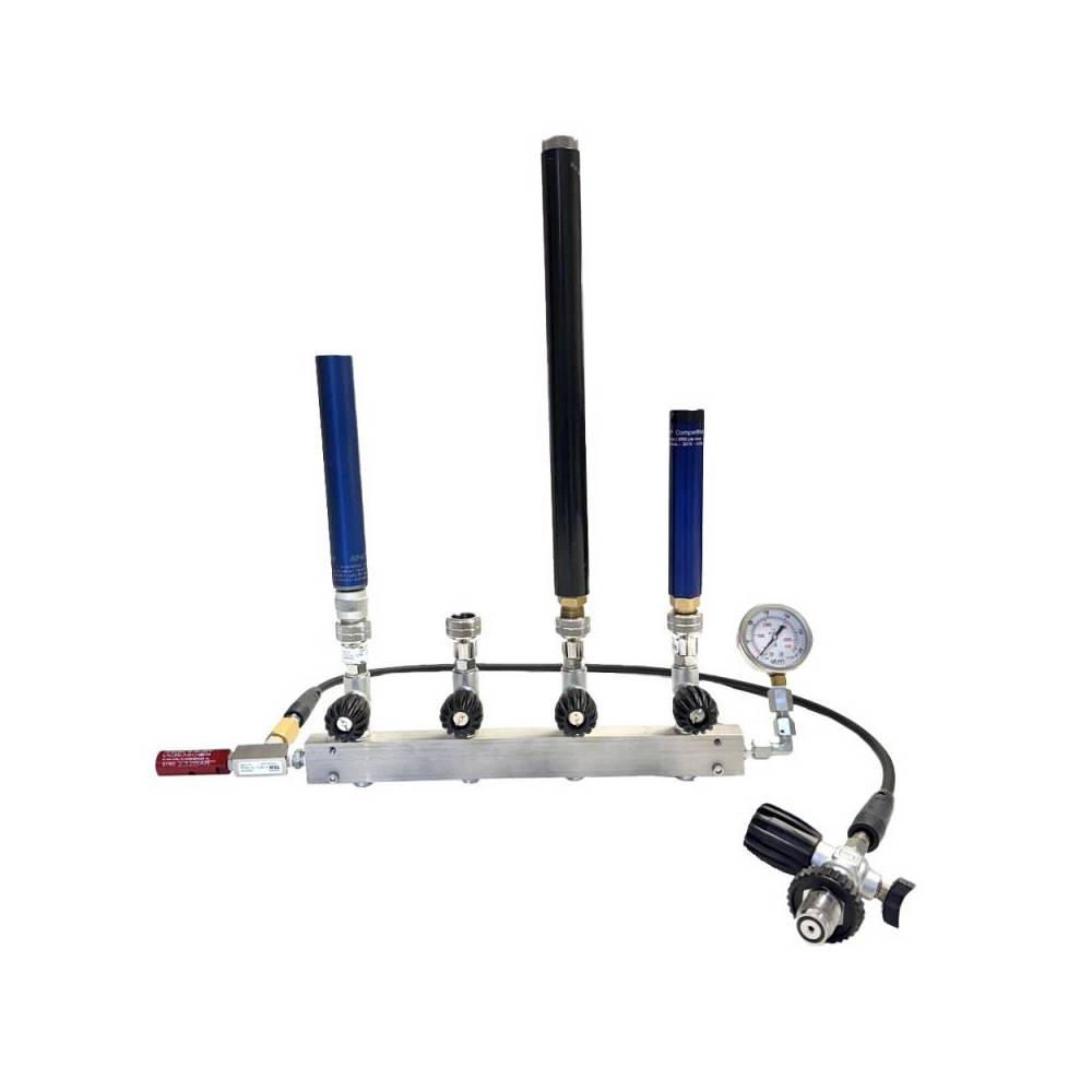 4-outlet filling ramp for sport shooting