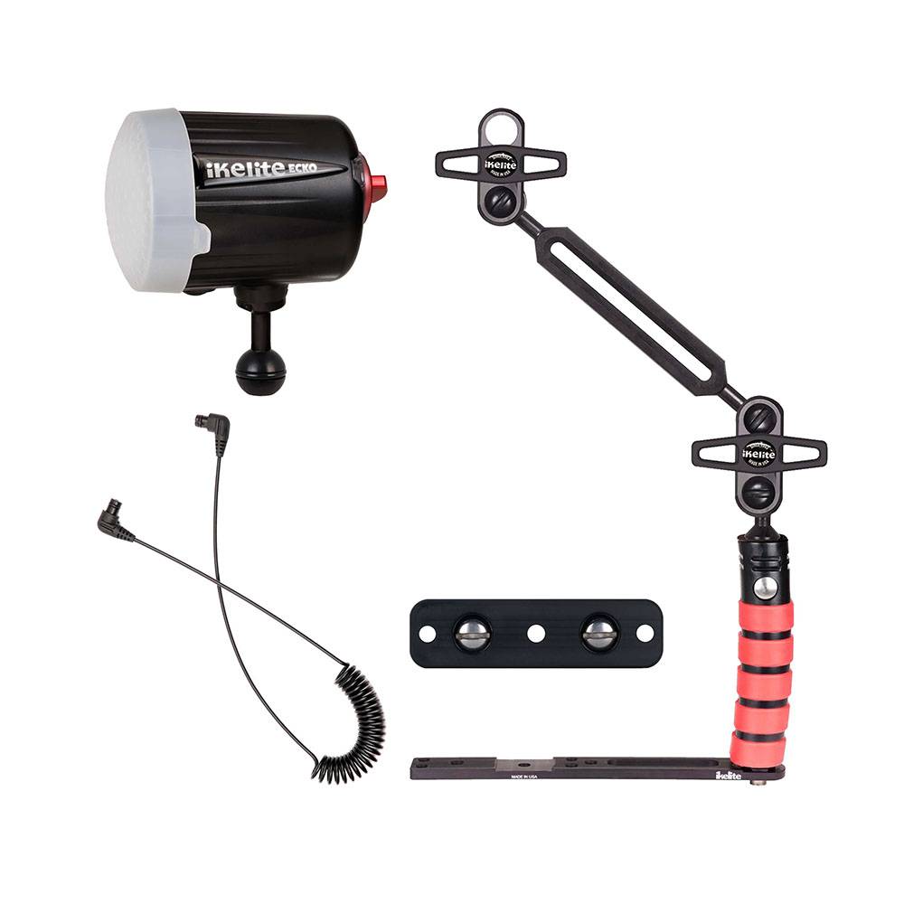 IKELITE Kit Ecko Fiber Strobe + Tray + Arm + Cord