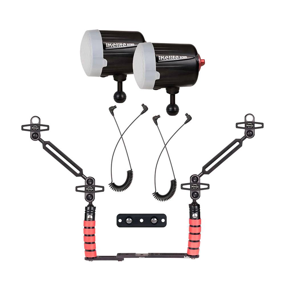 Kit IKELITE double Ecko Fiber + bras + cordon + platine