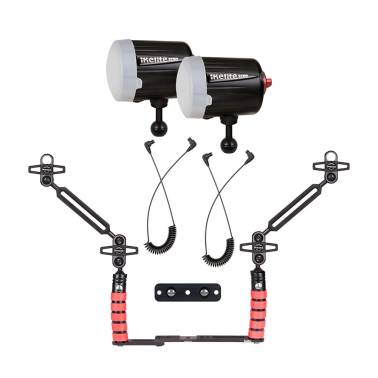 IKELITE Dual Ecko Fiber Kit + arms + cord + tray