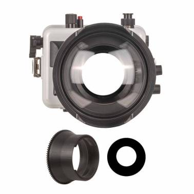 IKELITE waterproof housing for CANON EOS R100 + dome + zoom gear + anti-reflection ring|