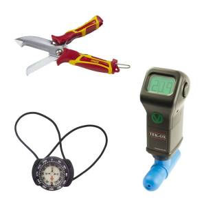 Instruments et sécurité plongée - Analyseurs et compas