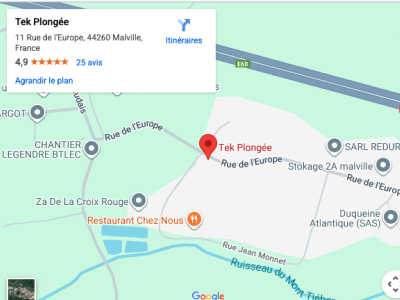 TEK Plongée Google Maps